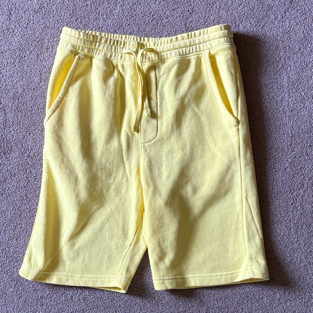 Men's Yellow Casual Shorts